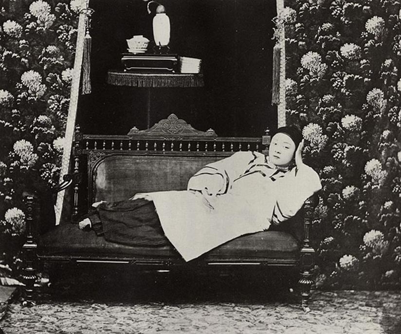 Chinese courtesan, circa 1875.