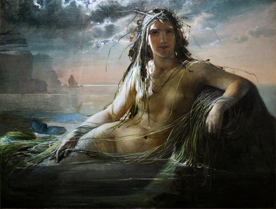 Mermaids in ancient mythologies are women with the lower body of a fish.