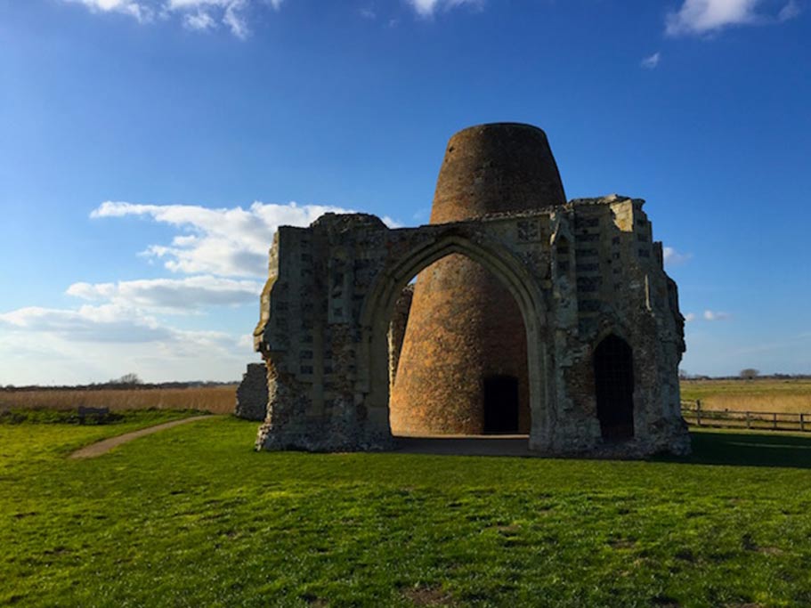 The ruins of St Benet’s Abbey. 