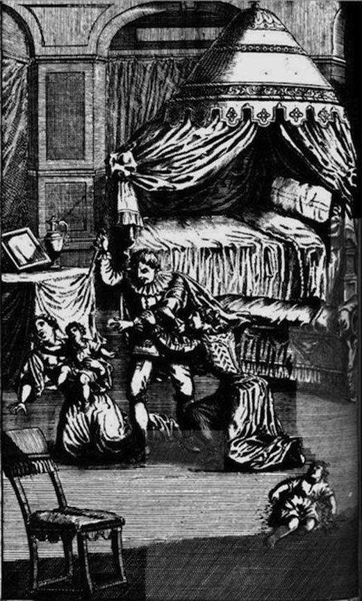 Illustration depicting the murders by Walter Calverley. 